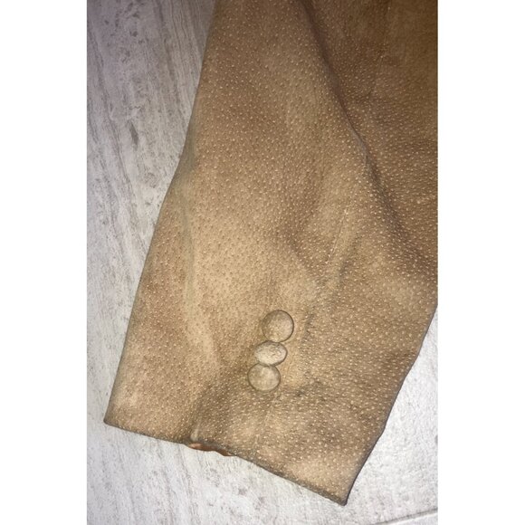 Vintage Tan Miller Stockman Blazer Mens 40 Suede Western Cowboy Jacket USA 80s - Picture 8 of 12
